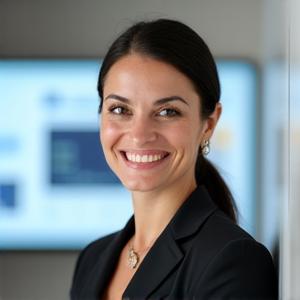 Retrato atenta de Clara Rodríguez, especialista en experiencia de usuario.